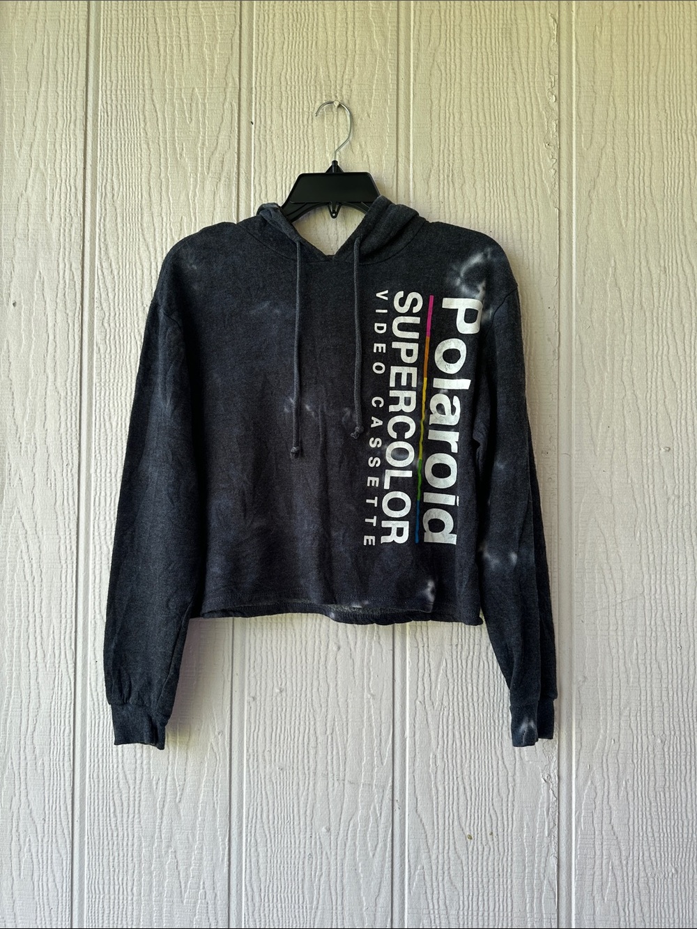 Polaroid Supercolor Cropped Hoodie
